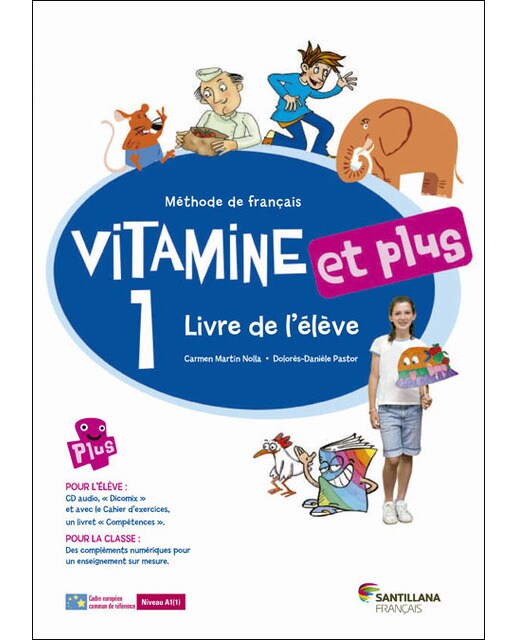 VITAMINE ET PLUS 1 LIVRE ELEVE + CD + CD DICT (Tapa blanda) 1
