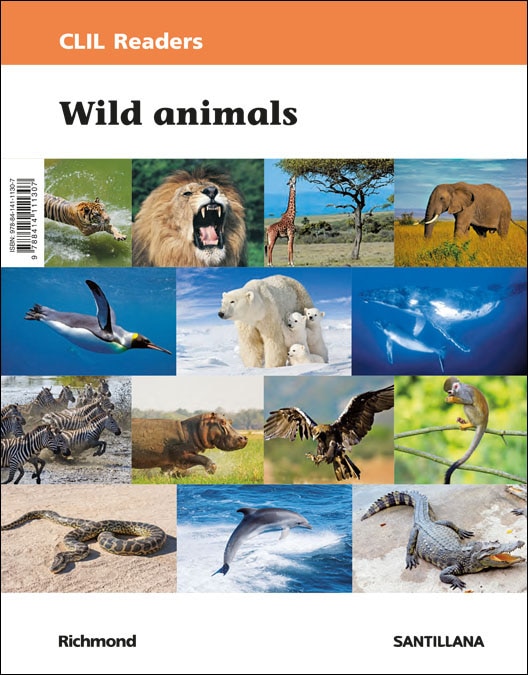 Portada de CLIL READERS LEVEL I PRI WILD ANIMALS (Tapa blanda).