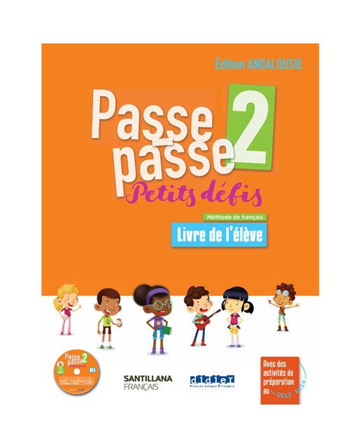 Portada de PASSE PASSE-PETITS DEFIS 2 ELEVE+CD ANDA (Tapa blanda).