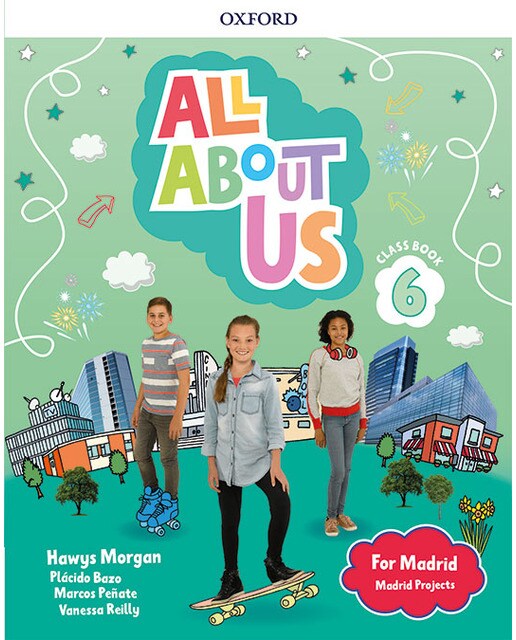 Portada de All About Us for Madrid 6. Class Book . Edición Madrid.
