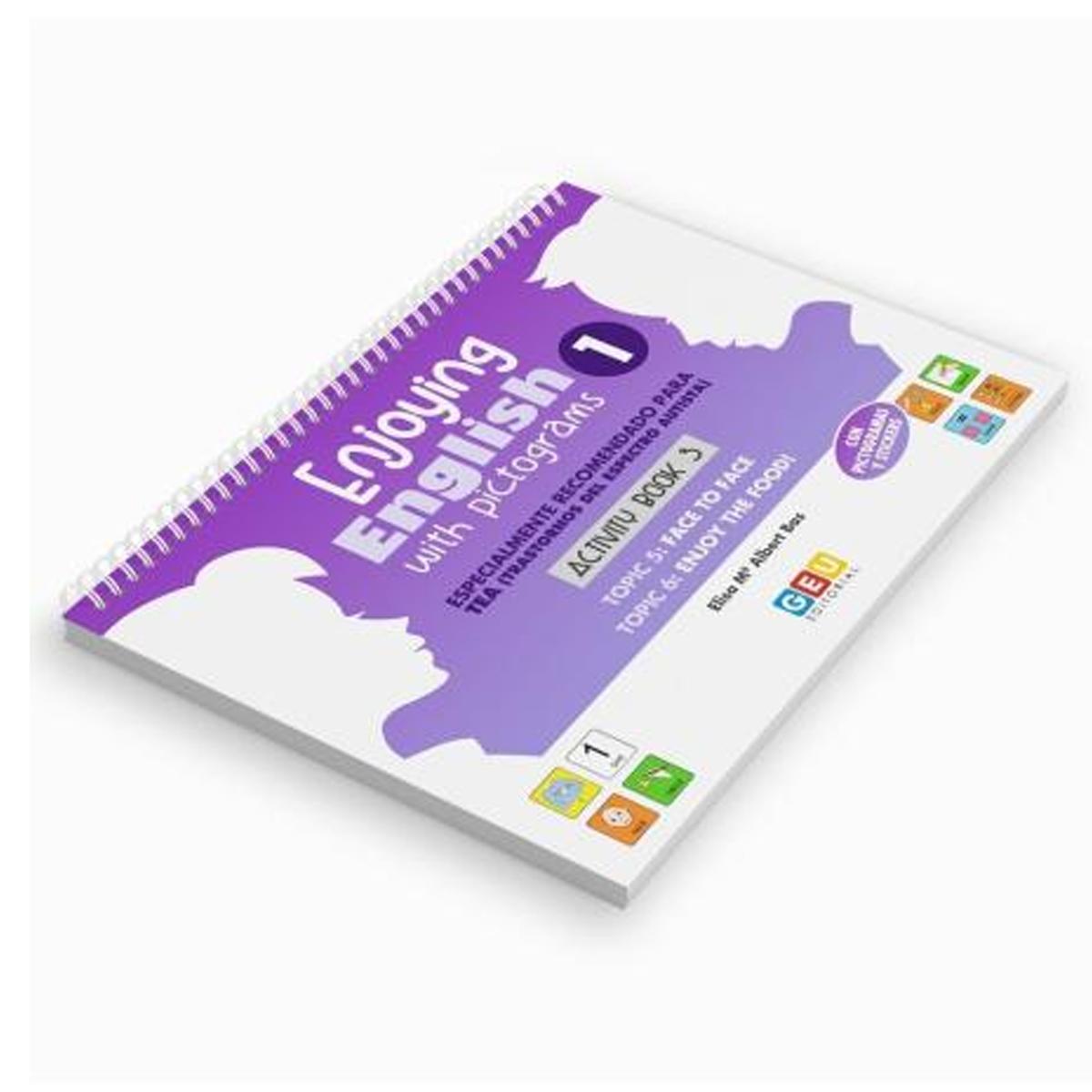Portada de Enjoying English with pictograms 1. Activity book 3 (Tapa blanda).