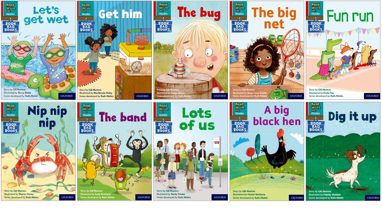 Read Write Inc - Phonics Red Ditty Book Bag Books Pack of 10 (Tapa blanda) 1
