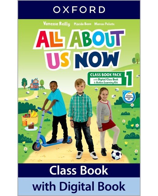Portada de All About Us Now 1. Class Book.