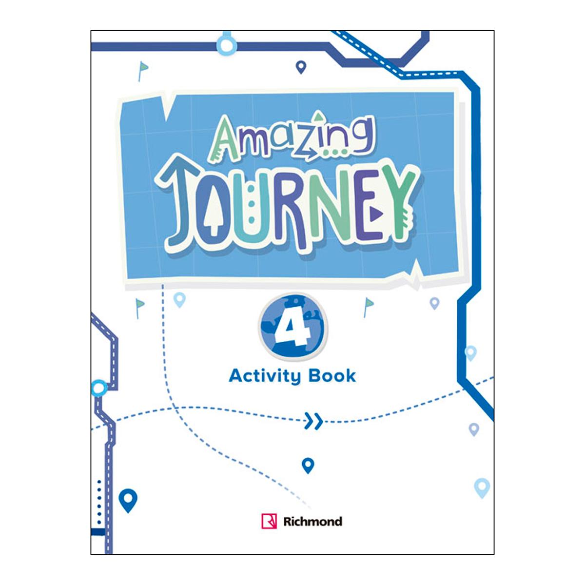 Portada de AMAZING JOURNEY 4 ACTIVITY PACK (Tapa blanda).