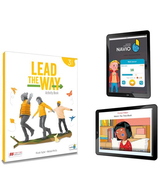 Portada de LEAD THE WAY 3 Activity Book, eReader & Pupil's App: cuaderno de actividades impreso.