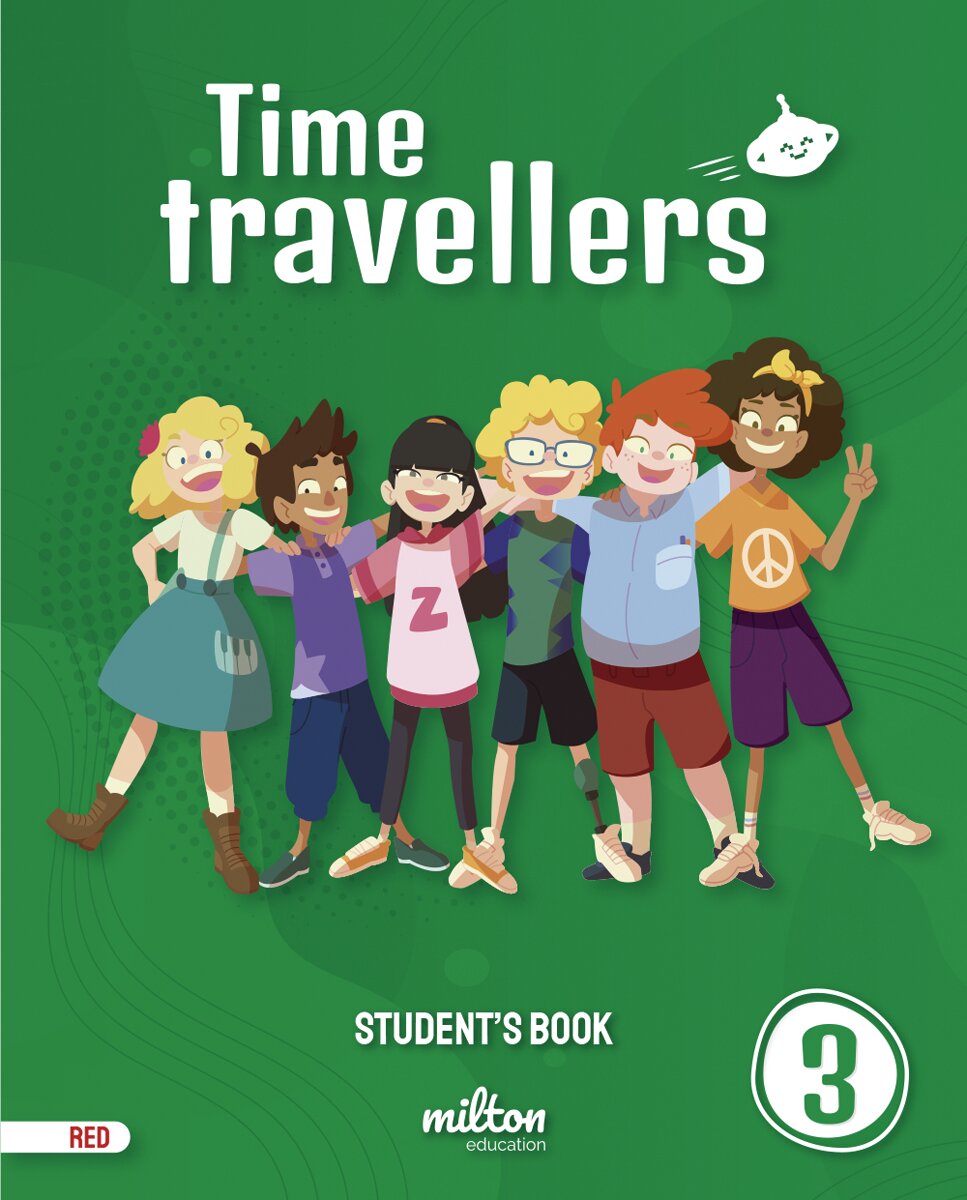 Portada de Time Travellers 3 Red Student's Book English 3 Primaria.