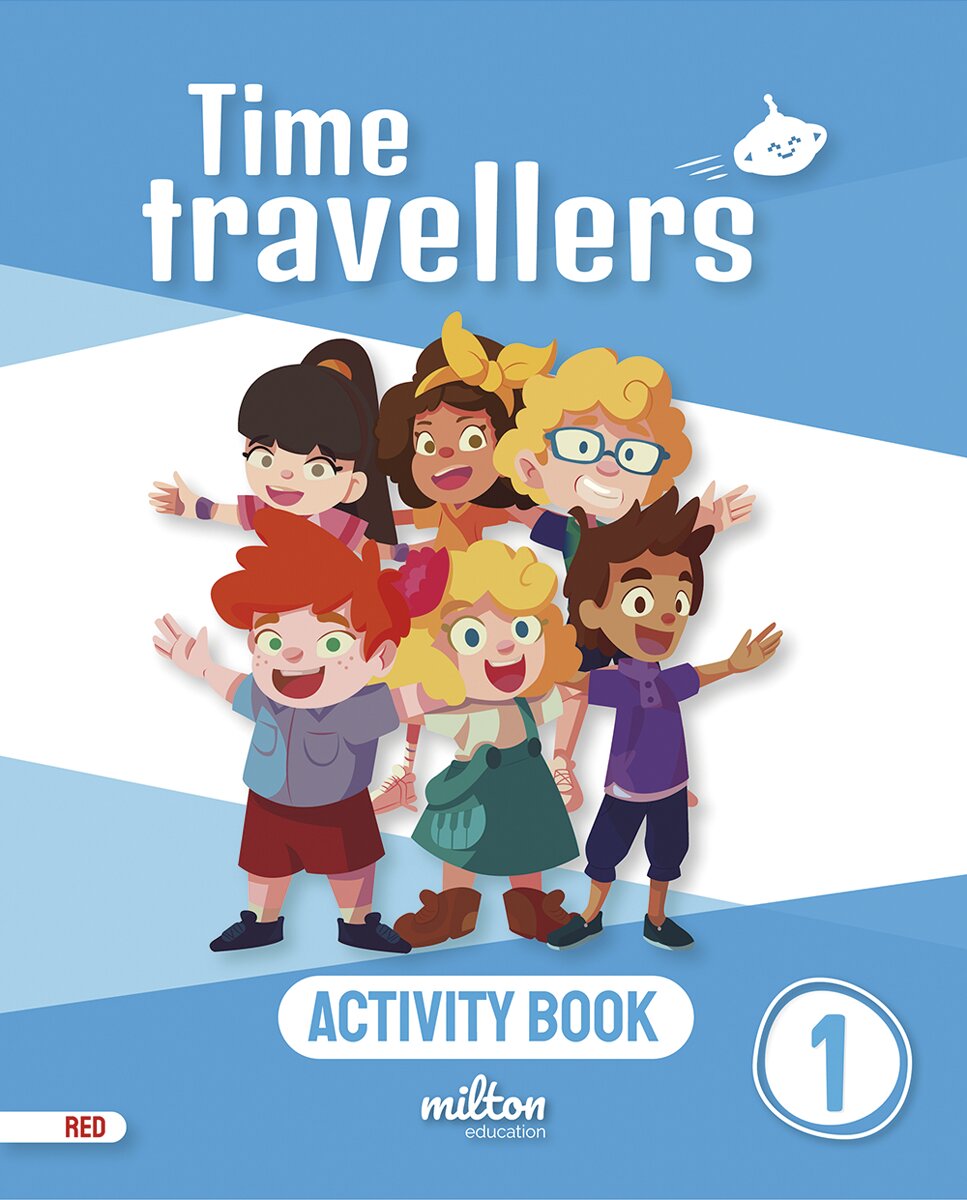 Portada de Time Travellers 1 Red Activity Book English 1 Primaria (Mur).