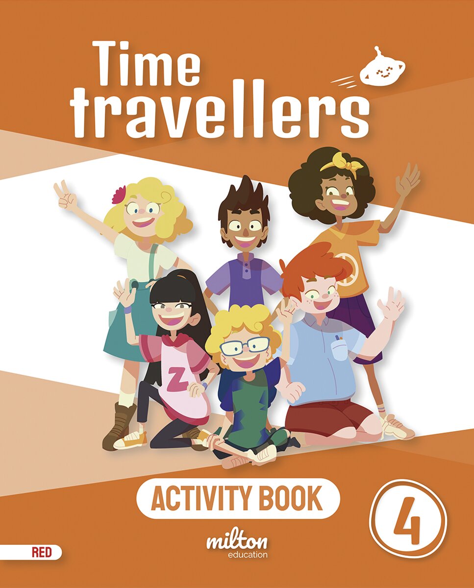 Portada de ENGLISH EJER 4PRIM TT RED AM: 4 (Time Travellers Red Activity Book (print))
