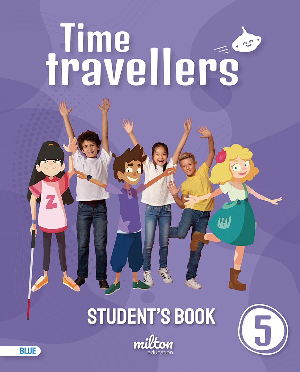 Portada de Time Travellers 5 Blue Student's Book English 5 Primaria (Mur).