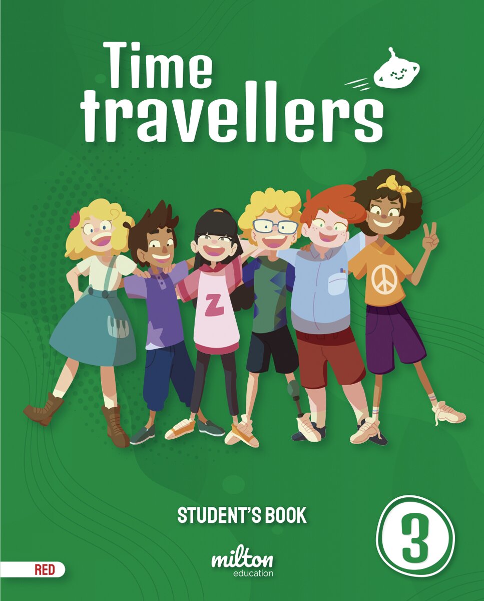 Portada de Time Travellers 3 Red Student's Book English 3 Primaria (Mad).