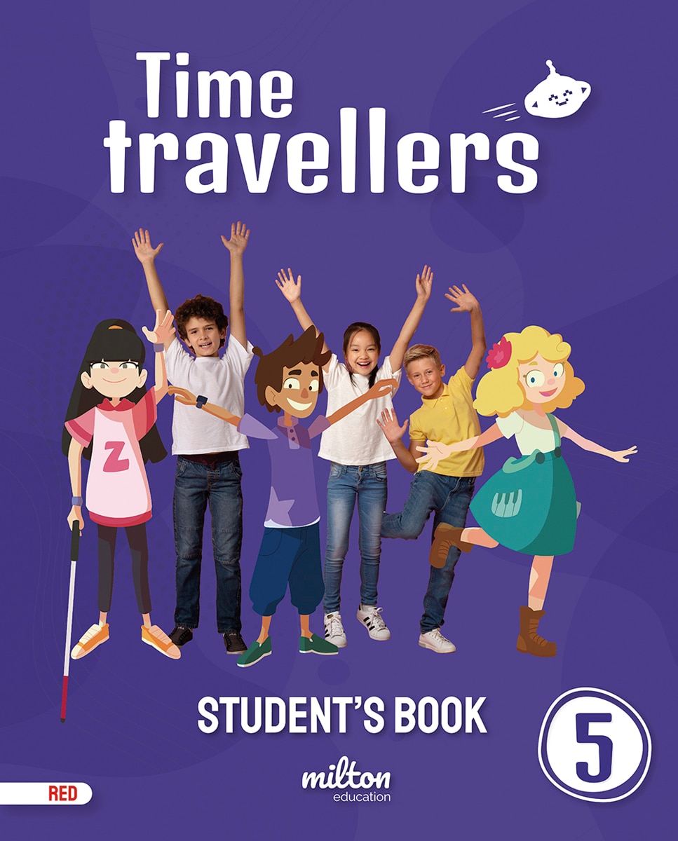 Portada de Time Travellers 5 Red Student's Book English 5 Primaria (Mad)
