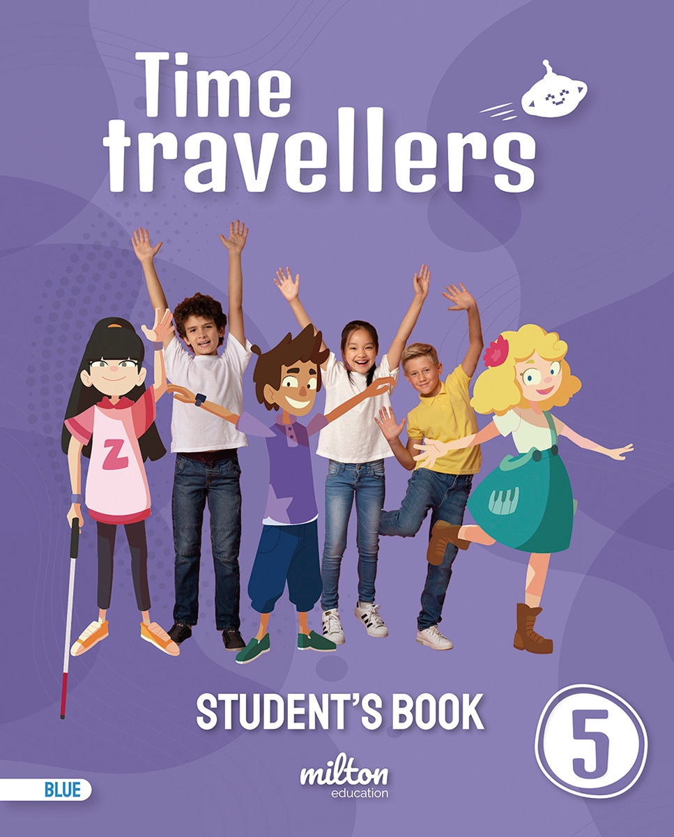 Portada de ENGLISH ALUM 5PRIM TT BLUE MAD: 5 (Time Travellers Blue Student's Book (print))