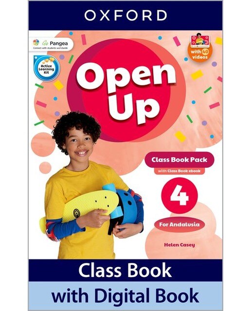 Portada de Open Up 4. Class Book. Andalusian Edition.