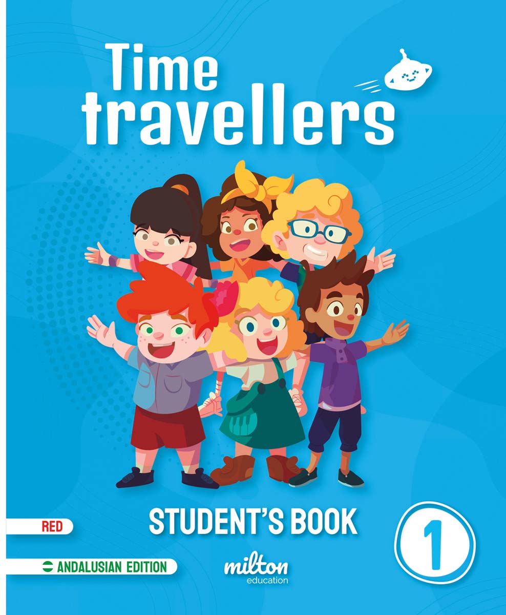 Portada de Time Travellers 1 Red Student's Book English 1 Primaria (AND).