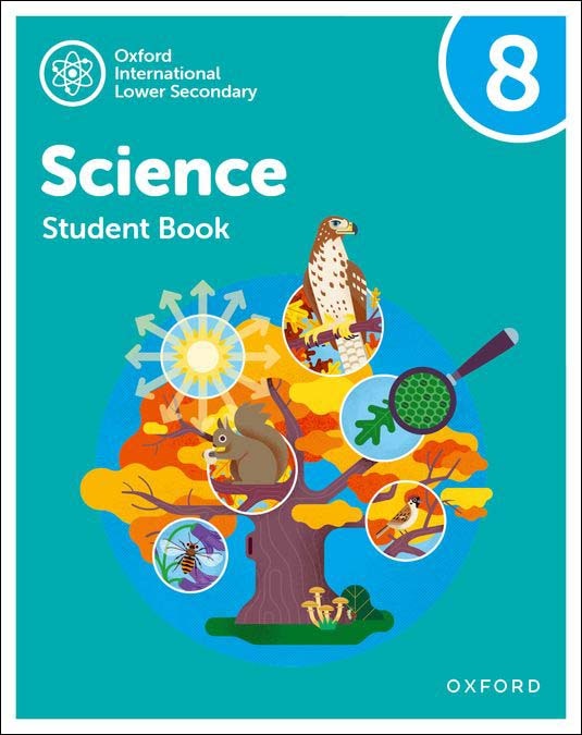 Portada de New Oxford International Lower Secondary Science Student Book 8.