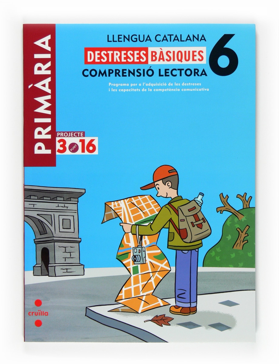 Portada de Llengua catalana. Comprensió lectora. Destreses bàsiques. 6 Primària. Projecte 3.16 (Tapa blanda).