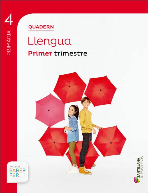 QUADERN LLENGUA 4 PRIMARIA 1 TRIM SABER FER  (Tapa blanda) 1