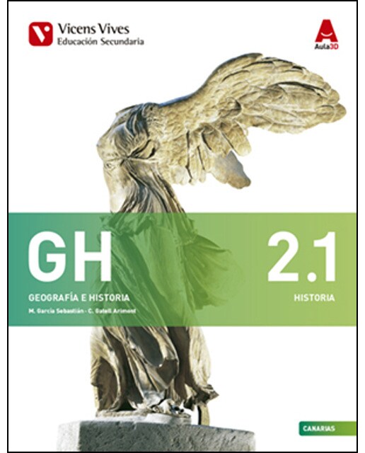 Imagen 0 de GH 2 (2.1-2.2) CANARIAS (HISTORIA) AULA 3D  (Tapa blanda)