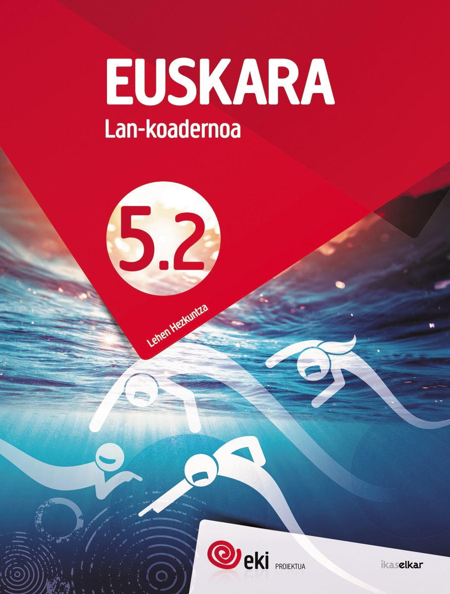 Portada de EKI LH 5. Euskara 5. Lan-koadernoa 5.2