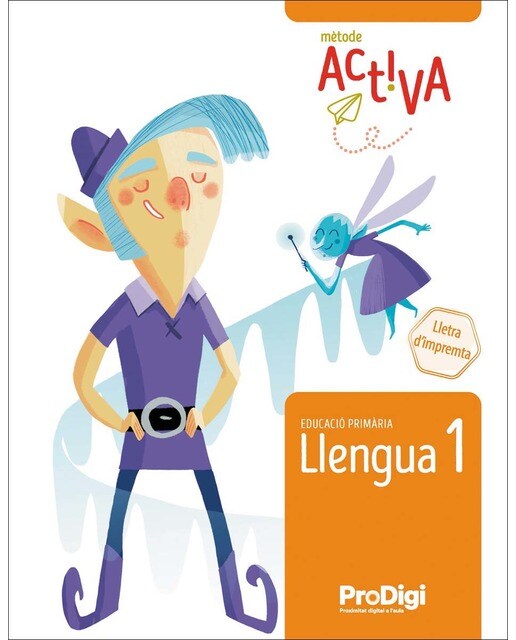 Portada de Llengua 1 EP lletra d'impremta - Activa. ProDigi (Tapa blanda).