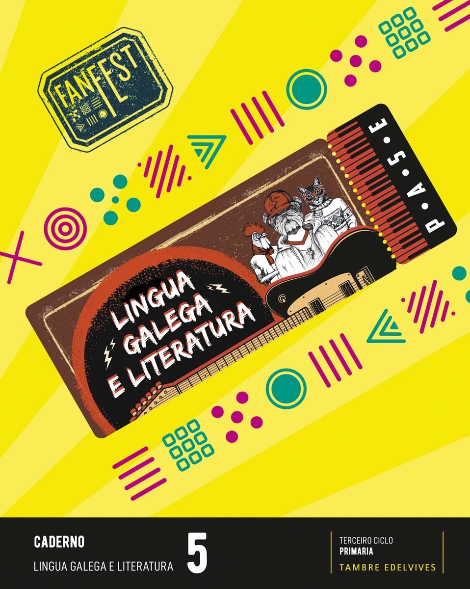 Portada de Proxecto: FanFest. Lingua galega e Literatura 5 - Caderno