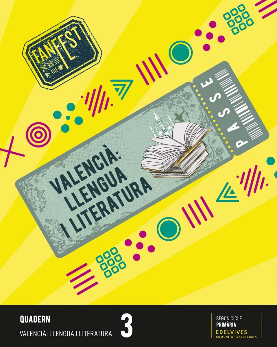 Portada de Projecte: FanFest. Valencià : Llengua i Literatura 3 - Quadern.
