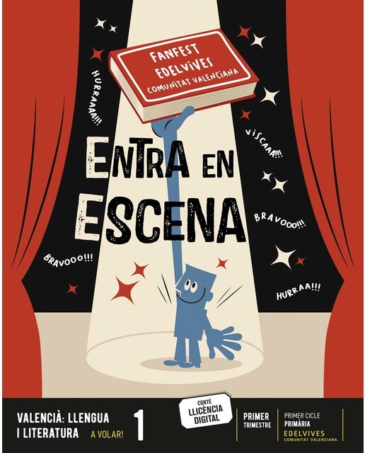 Portada de Projecte: FanFest. Valencià : Llengua i Literatura 1 - A volar! Trimestres.