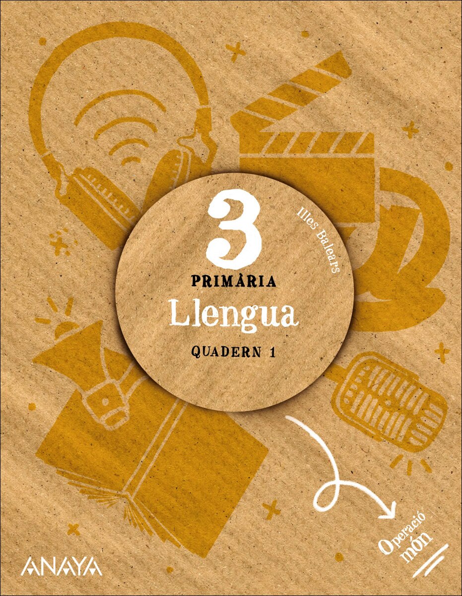 Portada de Llengua 3. Quadern 1. (Tapa blanda).