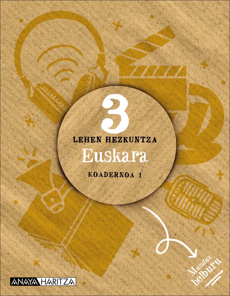 Portada de Euskara 3. Koadernoa 1. (Tapa blanda).