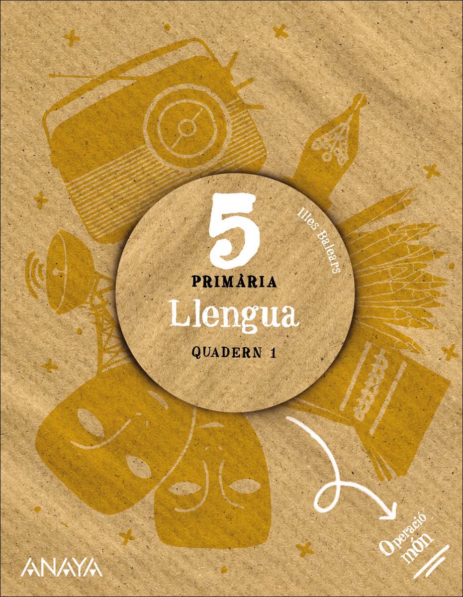 Portada de Llengua 5. Quadern 1. (Tapa blanda).