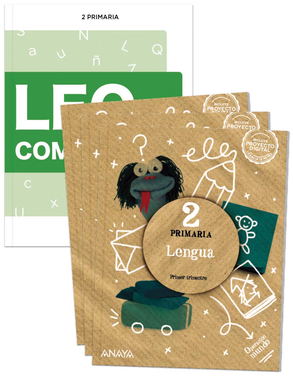 Portada de Lengua 2. + Leo y comprendo 2022. (Tapa blanda).