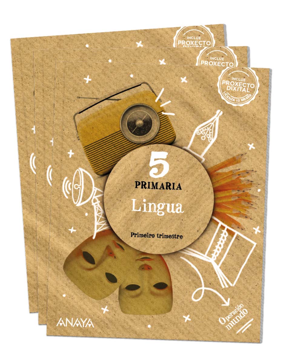 Portada de Lingua 5. (Tapa blanda).