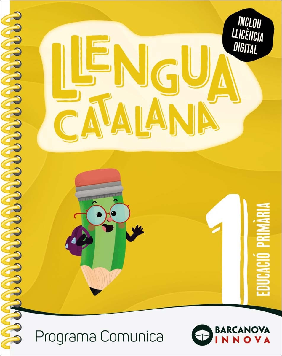 Portada de Comunica 1. Llengua catalana (lletra lligada).