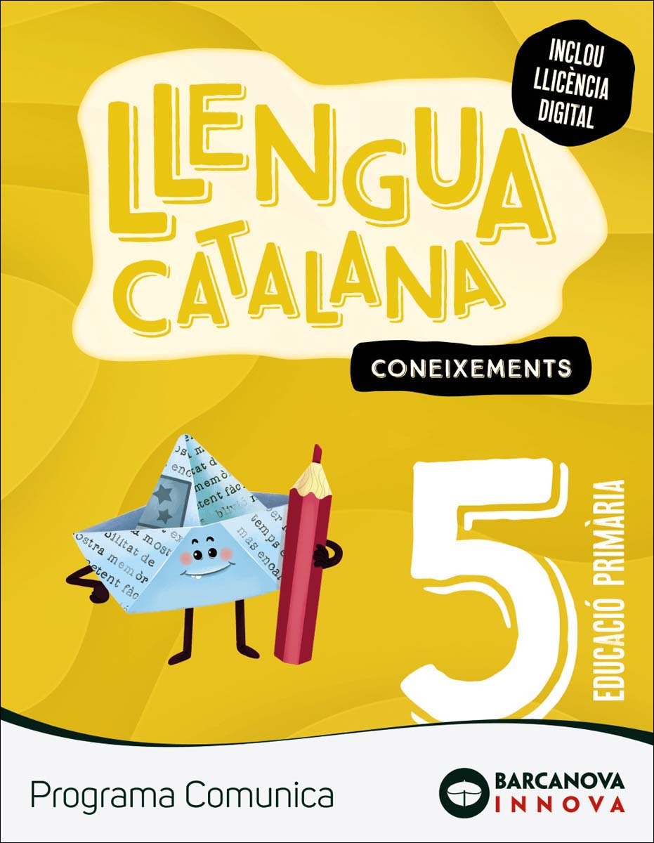 Portada de Comunica 5. Llengua catalana. Coneixements (Tapa blanda).