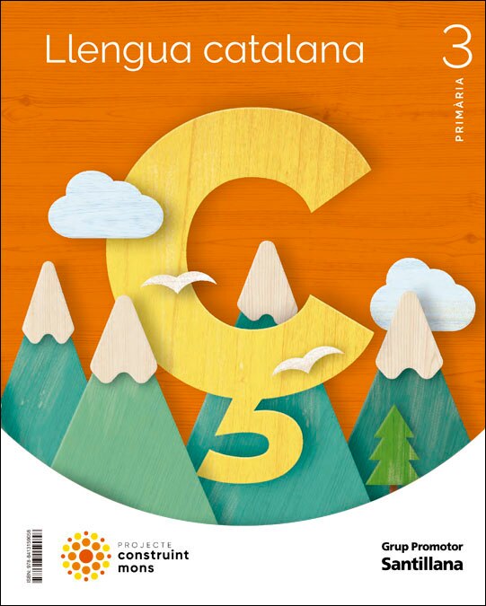 Portada de LLENGUA CATALANA 3 PRIMARIA CONSTRUINT MONS (Tapa blanda).
