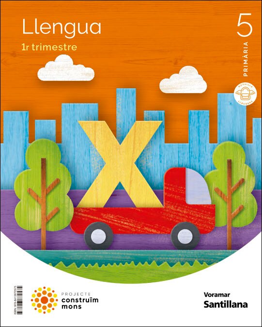 Portada de LLENGUA 5 PRIMARIA CONSTRUIM MONS (Tapa blanda).