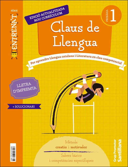 QUADERN CLAUS DE LLENGUA SERIE ENTRENAT LLETRA D'IMPREMTA 1 PRIMARIA 1