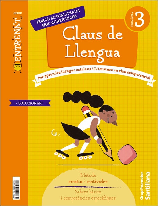 Portada de QUADERN CLAUS DE LLENGUA SERIE ENTRENAT 3PRIMARIA.