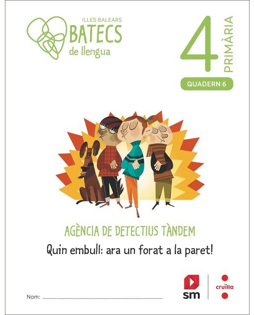 Portada de Llengua Balear. 4 Primària. Batecs. Quaderns 1-6 (Tapa blanda).