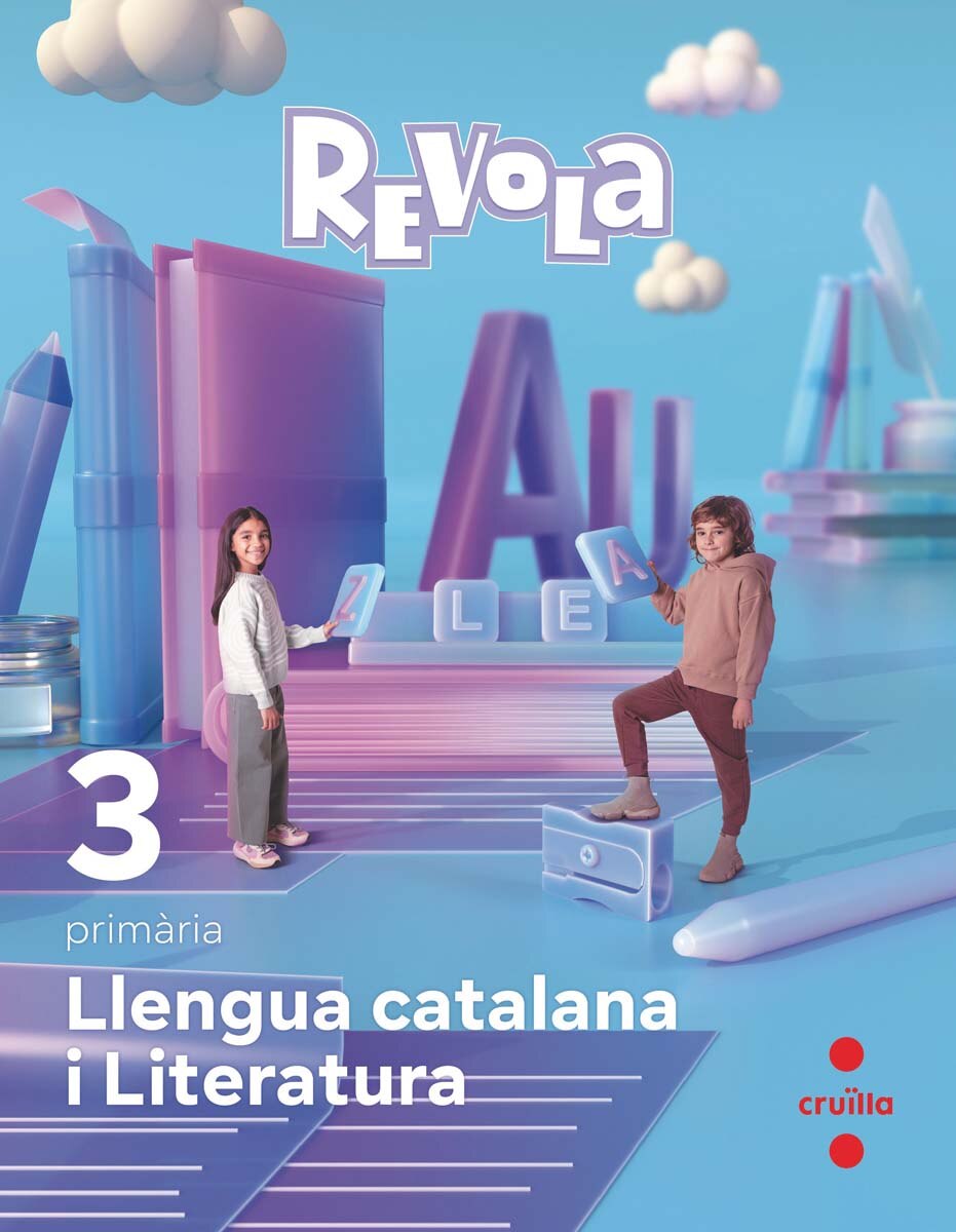 Portada de Llengua catalana i Literatura. 3 Primària. Revola