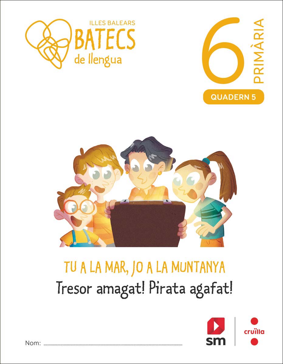 Portada de Llengua Balear. 6 Primària. Batecs. Quaderns 1-5 (Tapa blanda).