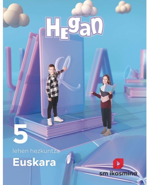 Portada de Euskara. Lehen Hezkuntza 5. Hegan