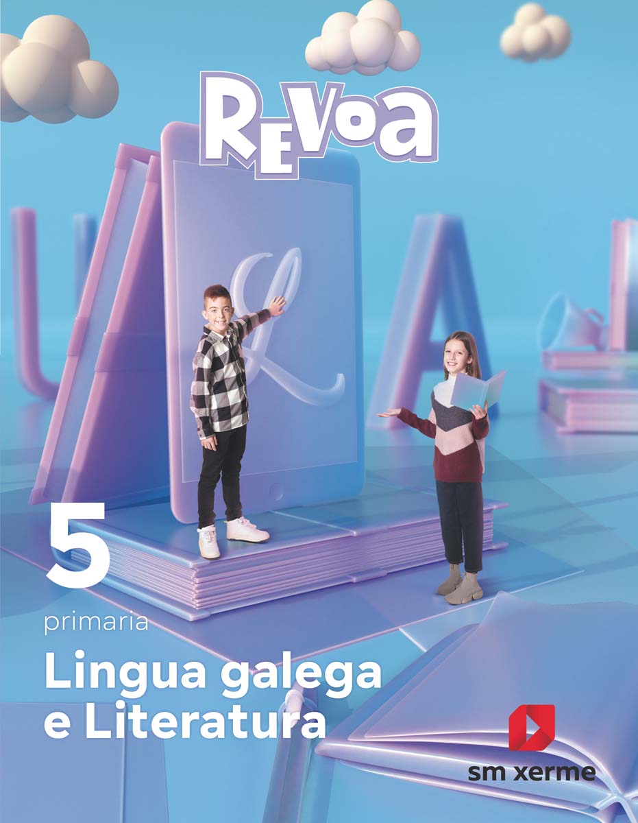 Portada de Lingua galega e Literatura. 5 Primaria. Revoa (Tapa blanda).