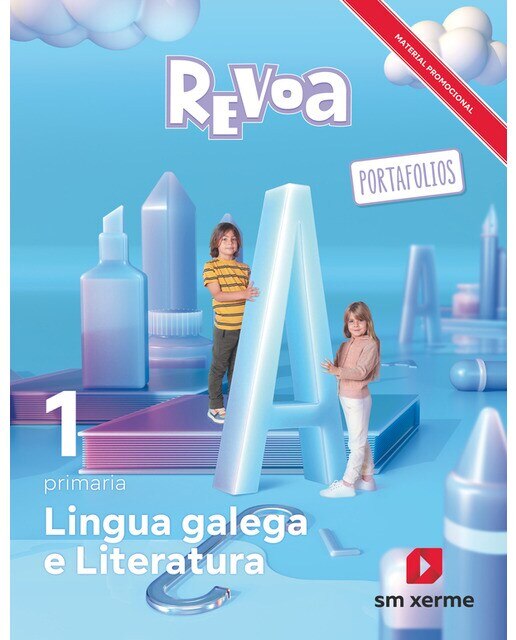 Portada de Lingua galega e Literatura. 1 Primaria. Revoa (Tapa blanda).