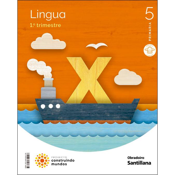 LINGUA MOCHILA LIGERA 5 PRIMARIA CONSTRUINDO MUNDOS  (Tapa blanda) 1