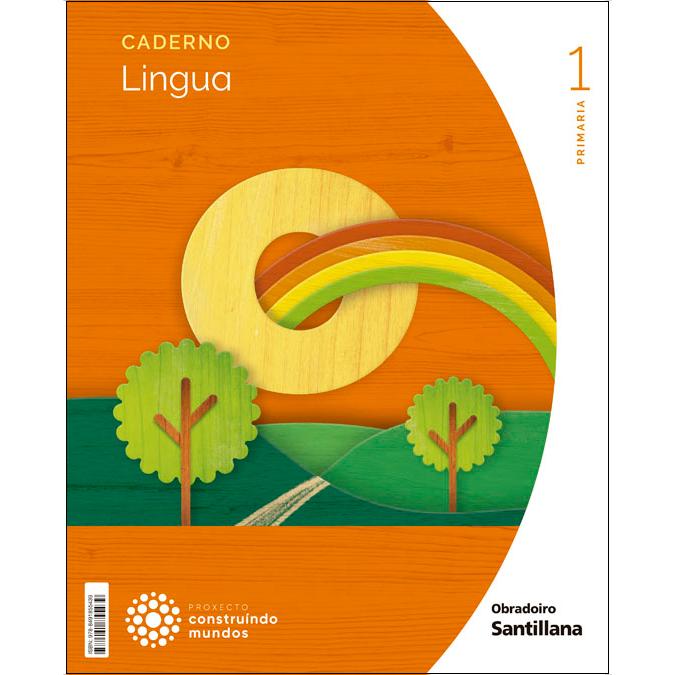 CADERNO LINGUA II PAUTA 1 PRIMARIA CONSTRUINDO MUNDOS  (Tapa blanda) 1
