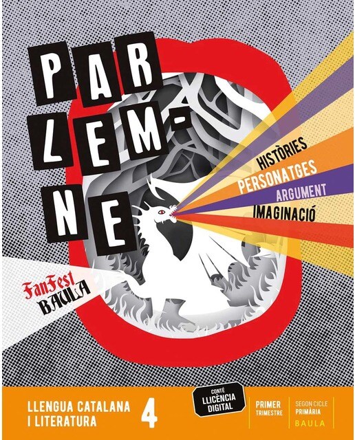 Portada de Llengua catalana i literatura 4t Primària LA Fanfest