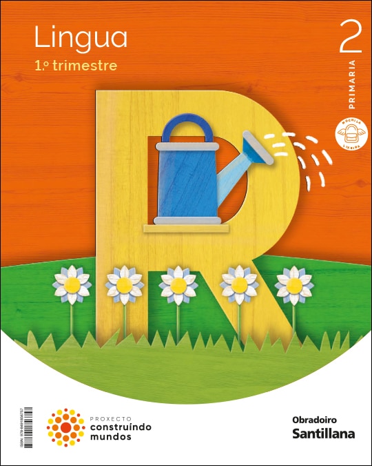 LINGUA MOCHILA LIGERA 2 PRIMARIA CONSTRUINDO MUNDOS  (Tapa blanda) 1