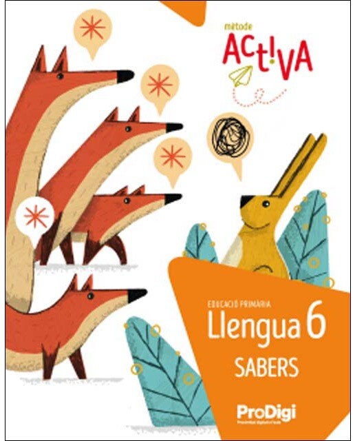Portada de Sabers. Llengua 6 EP - Activa. ProDigi
