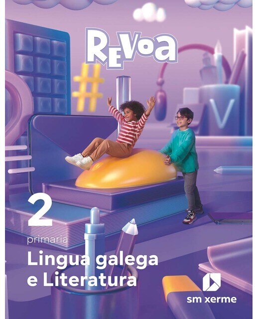 Portada de Lingua galega e Literatura. 2 Primaria. Revoa (Tapa blanda).